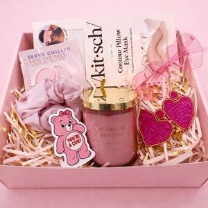 Funny, Offensive Pink Galentine’s Day Spa Gift Box | Adult Humor BFF Gift